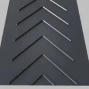 Chevron Pattern Herringbone Rubber Flat Conveyor Belt Custom Processing & Moulding Services Available