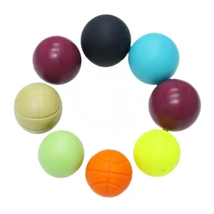 Chew Resistant Thickened Rubber Silicone Bouncy Ball Pet Molar Training Rubber Ball Toys