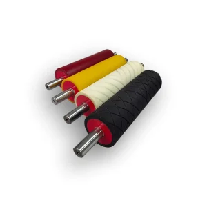 China Factory Customized SBR Rubber Covered Grooved Roller