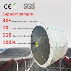 China Factory Nylon Fabric Circular Roll EP1500 5 Rubber Conveyor Flat Belt for Mine Sand and Gravel Transmission