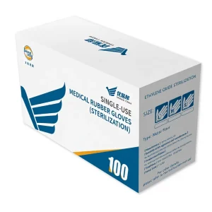China Factory Powder 100% Latex Surgical Dentistry Medical High Elasticity Sterilization Operation Surgical Gloves
