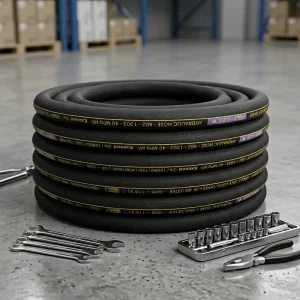 China High-Pressure Black Rubber Hose -40C to +100C Working Temperature