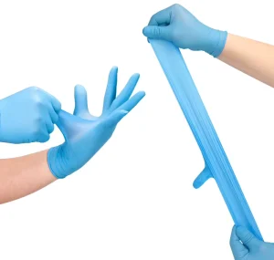 China Manufacture Customizable Logo Black Blue Examination Medical Grade Powder Free Nitrile Gloves Box Of 100 Pieces