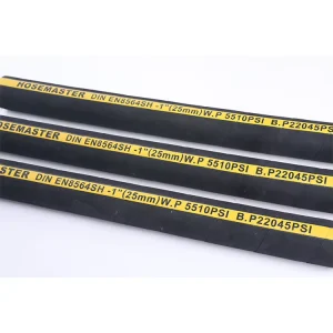 Chinese HOSEMASTER 1 4″ 1″ SAE100R17 21MPA SAE100R16 Rubber Hose tube pipe (Free Sample)