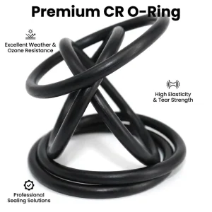 Chloroprene Rubber O-Ring Weather Resistant Sealing Gasket for Heavy Machinery and Construction