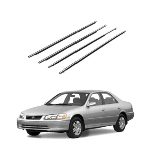 Chrome Car Door Window Weather Strip Rubber Seal Trim Belt Molding for Camry