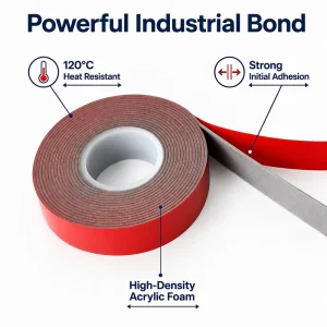 Cinta Doble Cara Faz Automotriz Auto Seal Mounting Automotive Both Double Sided Acrylic Foam Tape