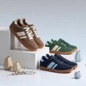 Classical Style Casual German Trainers Sneakers Cowhide Fabric Comfort Fashion Campus Shoes Men’s Casual Shoes Sports