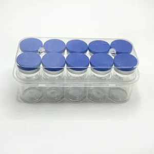 Clear Amber Injection Medical Glass Bottle Vial with USP Type I Borosilicate Glass Rubber Stopper Seals Customizable Sizes