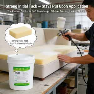 Clear Sponge Foam Contact Adhesive Water-Based Neoprene Spray Glue for Mattress Production