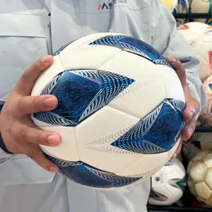 Club Customizes Size 5 Soccer Ball PU Leather Durable Thermal Bonded Yarn Wound Rubber Bladder Adult