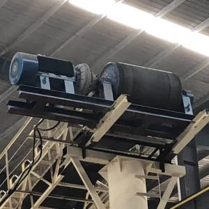 Coal Motorized Drum Automated Belt Conveyor System Full Flat Tongue Groove Mining Roller Sets