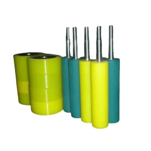 Coated Polyurethane Rubber Roller Rubber Wheel Rubber Stick Paint Roller PU Roller Wear resistant Shaft to Figure Customized