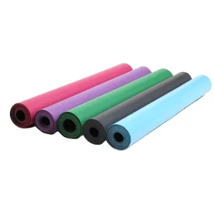 Color Eco Patterned Anti slip Custom Natural Rubber Yoga Mat