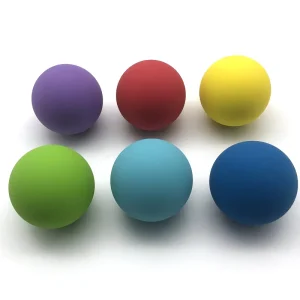Colorful 55mm 60mm Customized Brand Racquetball Rubber Toy Ball Rubber Bouncing Ball