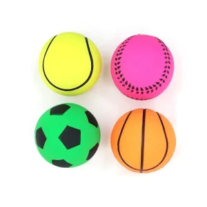 Colorful High Quality 72mm High Bouncy Rubber Foam Baseball Training Sports Toy
