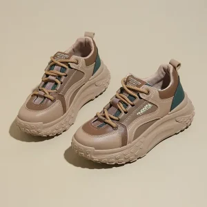 Colorful Thick Soled Lace up Sneakers XX Series Multi Functional Non Slip Lightweight Waterproof Shock Absorbing Fashion Trend