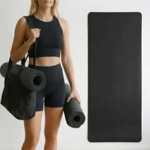 Commercial Grade TPE Yoga Mat with Custom Logo 6mm 8mm Dual layer Performance Mat for Fitness Clubs & Pilates Studios