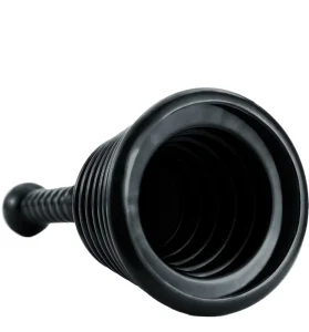 Commercial Style Manual Sink Plunger Large Bellows Rubber Cup for Kitchen Bathroom Drains Powerful Clog Remover