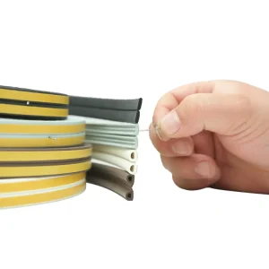 Concealed PVC Silicone Rubber Foam Strip for Sliding Door and Window Gap Sealing