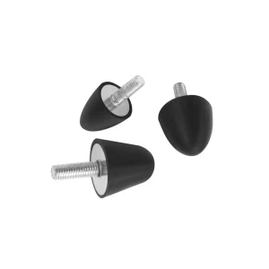 Conical Shockproof Leveling Rubber Screw Foot Cushion Water Drop Shaped Anti Collision Foot Block Furniture Equipment Industrial