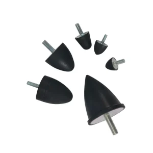 Conical Shockproof Leveling Screw Foot Cushion Water Drop Shaped Anti Collision Foot Block for Furniture Equipment Industrial