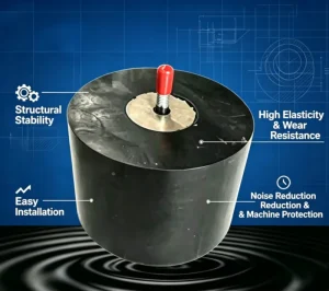 Construction Equipment Galvanized Rubber Buffer Block Silent Shock Absorber