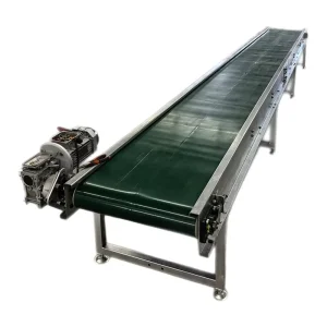 Conveyor Belt for Packaging Chemical Granules Belt Conveyor Anti Drift Green PVC Conveyor Belt Belt Conveyor
