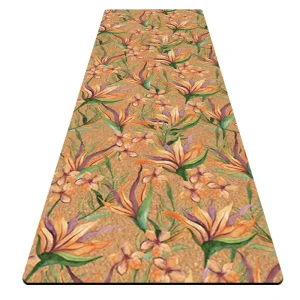 Cork Yoga Mat Custom Sizes Logo Printable Dual Anti Slip (Dry & Wet)