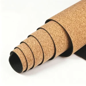 Cork Yoga Mat Eco Friendly Non Slip Waterproof Extra Thick Soft Home Practice Mat with Mesh Strap