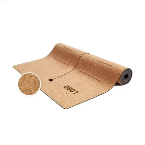 Cork and Natural Rubber Yoga Mat Thick Non Slip Fitness Mat for Pilates, Bikrim Yoga, Hot Yoga, and Floor Exercises