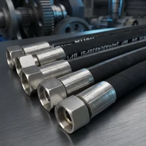 Corrosion Resistant Stainless Steel Hydraulic Hose 2SN 3/4 DN19 Marine Grade Reinforced Flexible Rubber High Pressure Fluid Line