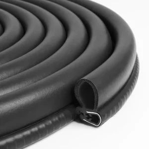 Corrosion resistant Steel Belt Rubber Seal Strip Car Door Pillar Trim Molding Weatherstrip