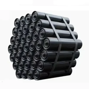 Cost Effective Rubber Cushion Impact Conveyor Roller for Steel Plant and Cement Factory