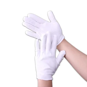 Cotton White Labor Protection Gloves