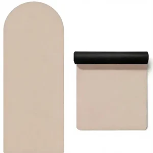 Curved Oval Yoga Mat Non Slip Sweat Resistant Home Gym Pilates Workout Fitness Accessories OEM