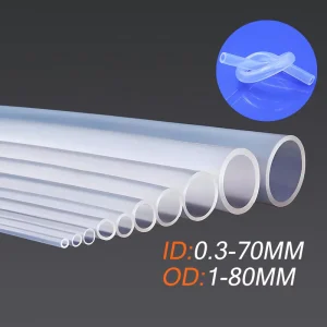Custom 0.3 70 MM Inner Diameter Food Grade Flexible Silicone Rubber Tube Water Hose Medical Silicone Peristaltic Pump Tube