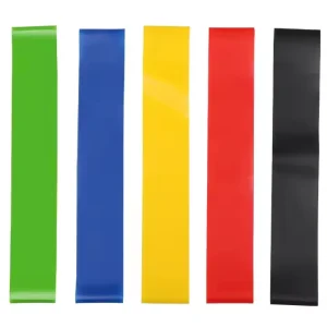 Custom 12 Inch Mini Fitness Loop Bands 5 Strength Levels Heavy Printed Bodybuilding Exercise Thick Latex Rubber Loop Bands