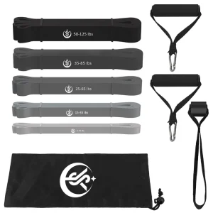 Custom 2080 Long Latex Rubber Training Power Loop Fitness Exercise Stretch Resistance Bands Set Fitness Circle Bandas