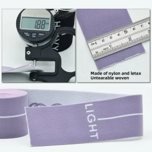 Custom 6 cm High Quality Unbreakable High Strength Nylon Rubber Jacquard Elastic Band for Fitness Elastic Resistance Bands