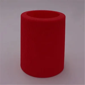 Custom Adiabatic Excellent Anti skid Red Color Food Grade Cup Sleeve Silicone