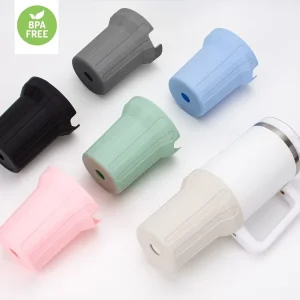 Custom Anti Slip 40oz Silicone Sleeve for Tumbler Protective Tall Tumbler Boot Water Bottle Cup Accessories