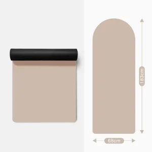 Custom Anti Slip Yoga Mat Environmentally Friendly 5mm Thick Natural Rubber Oval Curve PU Yoga Mat with Arched Ball Design