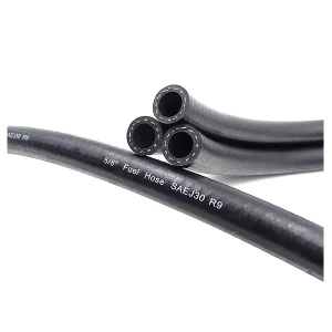 Custom Aramid Yarn Reinforced Braided FKM Fuel Hose SAE J30 R10 R12 Gas Diesel Tube EPA CARB Certified