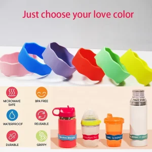 Custom Baby Name Silicone Wristbands Waterproof Reusable Bottle Labels for Children