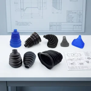 Custom Black Flexible Soft Constant Velocity Anti Dust Cover Cv Joint Silicone Rubber Boot for Car