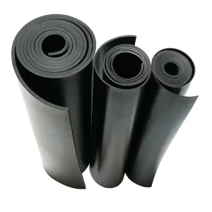 Chinese 1mm~50mm Vulcanization Black And Colors Industrial NR SBR NBR CR EPDM Rubber Flooring Rubber Sheet Mat Roll