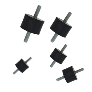 Custom Black Silicone Rubber Vibration Isolator, Silent Block, and Bushing Pads