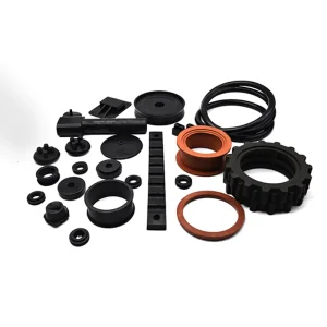 Custom Black Silicone Washer Wear-Resistant Insulator Gasket Seal Rubber Cutting Processing Service