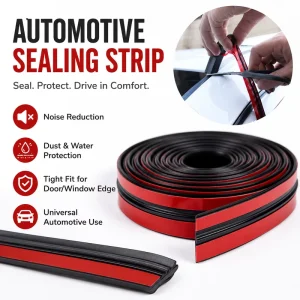 Custom Car Rubber Seal Strips for Window, Windshield, and Roof Waterproof Noise Insulation